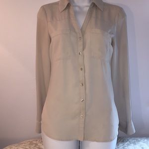 Express Button Down Office Blouse Size Small